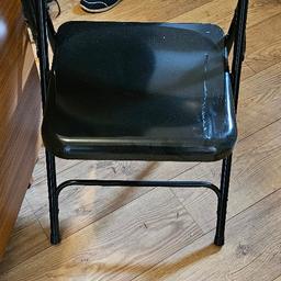 Set of 4 folding habitat metal chairs open to offers in good condition may have a few scratches from storage