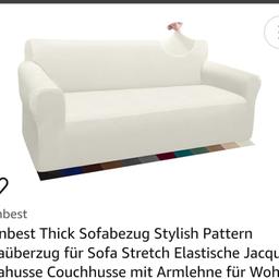 2 cremefarbiger stretch Bezüge für Sofas, waschbar, Maaß im 2. Bild beschrieben (3 Sitzer)
2 Wochen benutzt