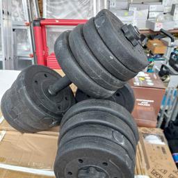 New dumbellweigh set comes with brackets bar and weights. £18.00 no offers

We are open every Friday, Saturday & Sunday 10am till 4pm, loads of bargains to be had, hope to see you there, full address is

146-156 Weston Lane.
Tyseley
Birmingham
West Midlands
B113RX, Next to Weston Tyres look for yellow signs.