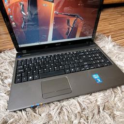 Hi for sale laptop Acer  Aspire 5750 processor Intel Core 3  hard drive 250gb  Operating system windows 10. screen size 15.6 inch. 6gb.ram. The laptop is in very good condition , (one month warranty ) the collection is on Wa12 0nl Newton-le-Willows.