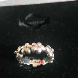 Pandora ring worn couple times 
size J half.