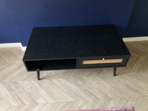 Buy & Sell West Midlands Walsall - Photos for Frances Woven Rattan Wooden Coffee Table