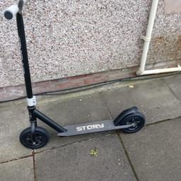 Story all terrains dirt scooter, used a few times only, never gets used as always on bike.

proper tyres that can be pumped up.

still for sale online at euro skate shop
 
