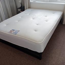 lovely comfy mattress and low metal bed frame. Selling because we are moving