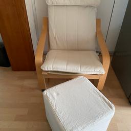 Ich biete meinen Ikea Schwingstuhl Sessel+Hocker wie abgebildet zum Verkauf an.
Es sind keine Flecken oder Risse im Stoff oder Gestell.

Der Sessel ist sehr bequem und sieht gut aus.

Bei Fragen, für weitere Bilder oder Angebote dürft ihr euch gerne melden. Ich freue mich auf euer Nachrichten :)

Privatverkauf, daher keine Rücknahme und keine Garantie.