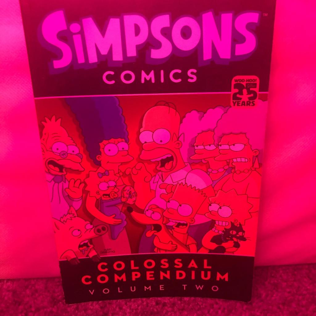 I have the 25 years Simpson comic, that I am selling for £8 .
This book is in good condition , and could use a new home . If you like funny yet exciting books then this is definitely the one for you .
I will accept price offers .
PLEASE CONTACT ME FOR ANY ADDITIONAL INFORMATION!