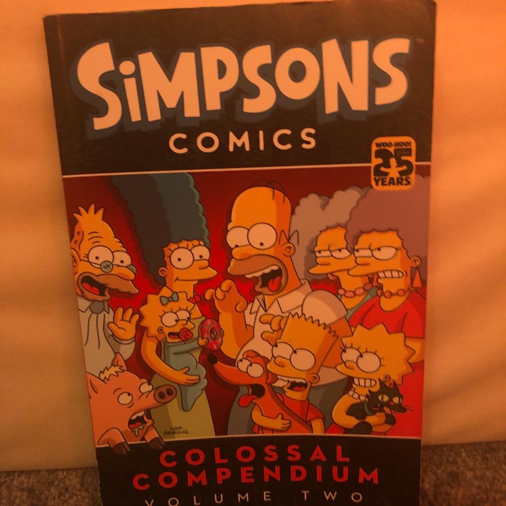 I have the 25 years Simpson comic, that I am selling for £8 .
This book is in good condition , and could use a new home . If you like funny yet exciting books then this is definitely the one for you .
I will accept price offers .
PLEASE CONTACT ME FOR ANY ADDITIONAL INFORMATION!