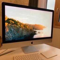 Apple iMac 27 Late 2015 mit Retina 5K Display, 1TB Festplatte und 16GB RAM in gutem Zustand.
Details siehe Fotos.

Preis iMac: 690,-
Preis Magic Trackpad: 95,-
Preis Magic Keyboard: 95,-
Preis für alles zusammen:  795,-