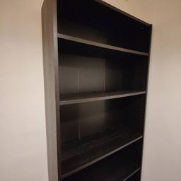 bought in 2016

width : 80
lenght : 202 cm
depth : 28cm 

This is the Black / brown version

fully adjustable 5 shelves.

can be diassembled but the back panel was already diassembled once and we have small nails in our version - so not ideal

more photo upon requests

pick up only
