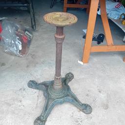 cast iron table base make nice outdoor table