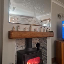 The Rustic Reclaimed Style Warm Oak Fireplace Beam