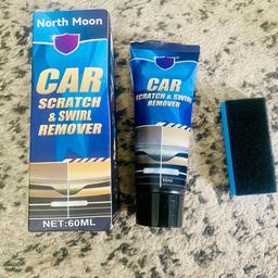 Car scratch remover car accessories 
Used once plenty left. Sponge never used. 
no longer needed
COLLECTION SHILDON or can post for £3 BT!
