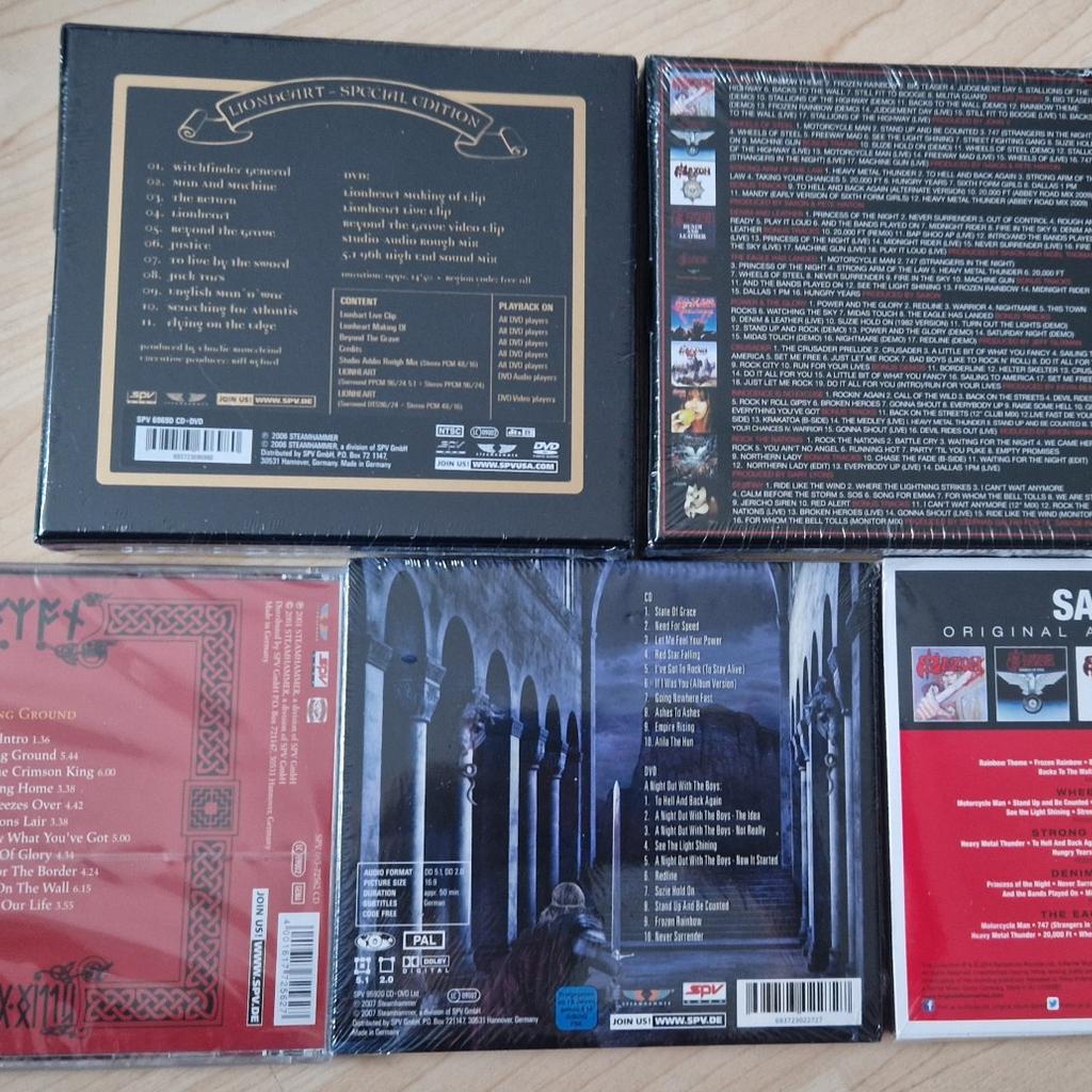 SAXON CD'S😍

- LIONSHEART SPECIAL EDITION 35€

- THE COMPLETE ALBUMS 1979-1988 !VERKAUFT!

- ORIGINAL ALBUM SERIES 50€

-KILLING GROUND 20€
!VERKAUFT!

- THE INNER SANCTUM 12€
!VERKAUFT!

NEU
ORIGINAL VERPACKT 👍👍👍

SIEHE FOTOS

SELBSTABHOLUNG ODER ZZGL VERSAND
KEINE RÜCKNAHME/GARANTIE