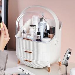 Large Cosmetic Skincare Organiser Tabletop Make-Up Storage Case 2 Drawers Box UK. Brand new in box.

Specifications:

Material: Plastic

Size: 37 x 28.6 x 18.5cm / 14.6 x 11.3 x 7.3inch

Color：White

COLLECTION SHILDON OR CAN POST FOR £4.50  BT!