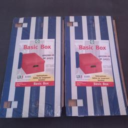 Verkaufe diese beiden faltboxen neu und original verpackt um 4 euro
