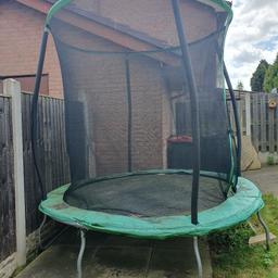 Trampoline--buyer to dismantle. does need a good clean as it has been oit in all weathers--just never used. I will have a look as I think I still have the instructions somewhere. Collection S60