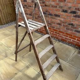 A folding wooden step ladder - still in great working condition although showing its signs of use from many years of good service (belonged to my father) 

For collection from Bedale North Yorkshire