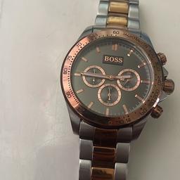Hugo boss watch only had for 1/2 years upgraded so selling open to all offers just needs a little clean but everything works fine