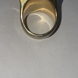 Gold plated pyramid ring weighs 43.56 grams heavy ring open to offers