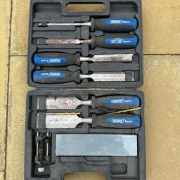 Set of wood chisels - part of my dads stuff - these appear used and some have light surface corrosion