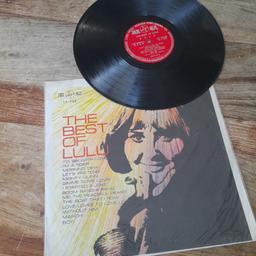 rare copy of the best of lulu album , 14 songs ,,cover sleeve seems like think paper wrapped in cellophane with another print on inside,,,album has 2 marks on side 2  ,,ive played the album on my old record player with no skips or jumps , shown you on picture 4 and 5