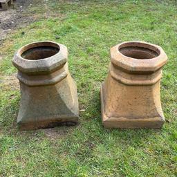 X2 chimney pots terracotta 
Collection only