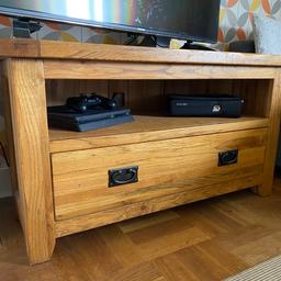 A beautiful oak corner TV unit. Kept in great condition, still currently on sale for £249.99 from Oak Furniture Land