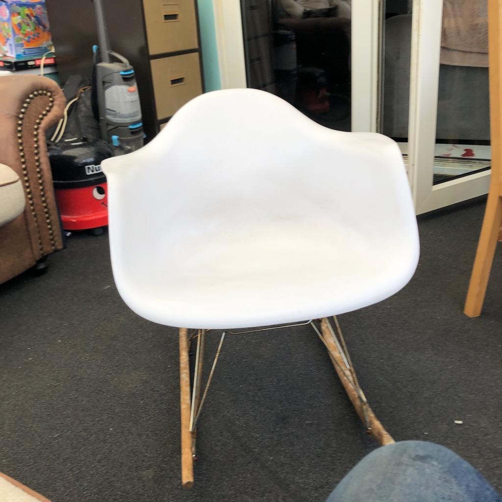 Small plastic rocking chair