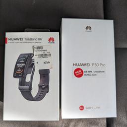 Verhandlungsbasis!
Verkaufe mein gebrauchtes Huawei P30 Pro mit TalkBand B6 aufgrund einer Neuanschaffung.
Beides haben Gebrauchtspuren und das P30 Pro einen kleinen Riss im Display wie oben auf dem Bild zu sehen. Das Handy als auch die SmartWatch funktionieren einwandfrei.

Zubehör:
- Jeweils Originalverpackung mit Gerätenummer
- Huawei Kopfhörer
- Ladekabel mit Netzteil 
- Schutzhülle für P30 Pro

Preis ist VB!

Privatverkauf, keine Rücknahme oder Garantie, Die Ware wird unter Ausschluss jeglicher Gewährleistung verkauft.
