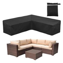 I'm selling this brand new Corner Sofa Cover COOSOO Outdoor Garden Furniture Cover Waterproof Durable 210D Oxford V L Shaped Sectional Couch Rattan Corner Sofa Table Chair Protection Cover with Storage Bag V Shape 270cm 106in