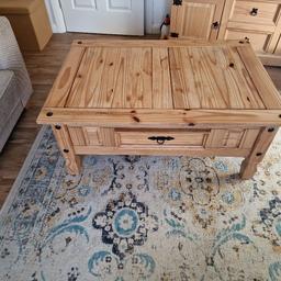 Solid wood coffee side table.  Excellent  condition.There are few cosmetic marks, but they can be easily sanded down to rectify.  Pick up only