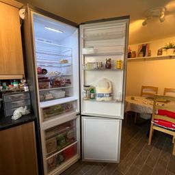 Energy efficient. 10yr Warranty expires 2031
Full size fridge freezer.

W 59cms
D 66cms
H 200cms
