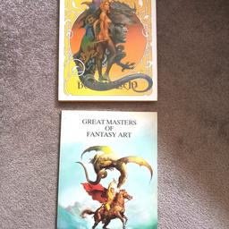 2 Vintage Fantasy Art Books. Collection only.