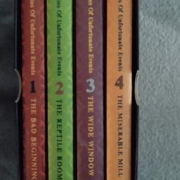series of unfortunate events, books 1-4
hardback
very good condition