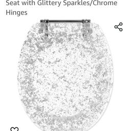 Glitter toilet seat new in box selling less than half price