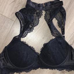 Black bra says size L but more like size 10/12 34 B/C. Please see my other items, will combine postage