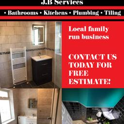 JB.Services

•Bathrooms
•Kitchens
•Plumbing
•Tiling

Message for free quote!
