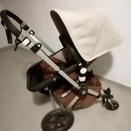 Verkauft wird ein Kinderwagen der Marke Bugaboo mit vielen Zubehör:
Babywanne
Sportsitz
Fußsack
Adapter für Maxicosi
Sonnenschirm
Moskitonetz
Regenschutz