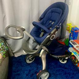 Hardly used has once I brought it, I find out I will be needing a double pram.

Very good condition, kept stored away.

Comes with rain cover, mosquito net, changing mat also has the Stokke Footmuff (never used)

Cash on collection only