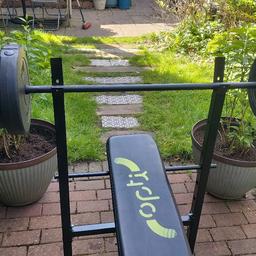 FULLY AJUSTABLE BLACK WEIGHT BENCH + PREACHER CURL + SOLID EZ BAR + 5FT BARBELL + WEIGHTS 
2X10KGS 
2X5KGS 
8X2.5KGS 
4X1.25KGS IN TOTAL 55KGS
ALL IN GOOD CONDITION 
COLLECTING B73 AREA + LOCAL DELIVERY AVAILABLE.