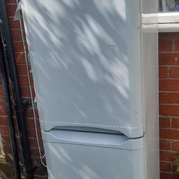 Indesit fridge freezer needs collecting today as it's in my back garden hence the quick sale price £10!! clean condition inside just 1 of the freezer drawers is cracked and a few minor dents on the bottom of the outside but works perfectly! collection only BL2