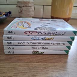5x Wii games £2 each 
Collection wa119pj