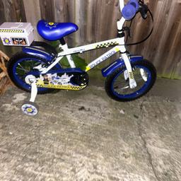 Halfords, Apollo Police Patrol Kids Bike - 14" Wheel 4-7yrs, barely used. In perfect working order. My son got x2 bikes for his birthday and this 1 he barely uses.
SE1/SE11 pick up

Brought for £150

