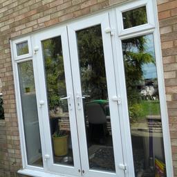 Patio doors 2400 by 2100. Excellent condition. 
Have 2 sets can be sold together or separately. Also matching window optional to buy. 
Price per patio door is £500