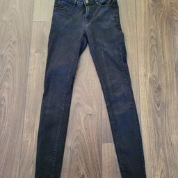 Black skinny jeans from Primark in size 10 Long.