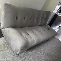 Grey Sofa Bed ( Bensons for beds)
Great Condition - hardly used 
£499 original price 

Dimensions:
Height - 36 inches / 92 centimetres 
Width - 73 inches/ 186 centimetres
Depth - 44 inches / 122 centimetres 

Collection Only