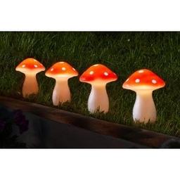 Mushroom Stake Lights 4pk

Bring some fun & a splash of colour to borders, beds & pots. Cool white LEDs. Solar powered, charges in direct sunlight. Automatically illuminates at night. Includes rechargeable battery. Plastic. 2m LED wire, 80cm light spacing. Total length: 4.4m. Size of each Mushroom: H10 x W8cm.

Brand new