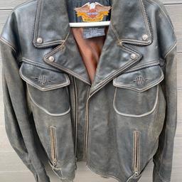 Harley Davidson jackets - all size XL. Heavy duty leather jackets. Orange and black windcheater jacket. Blue and black windcheater jacket. Will sell separately if required.