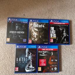 Bundle of 5 PS4 games, all discs are in great condition condition only been played a couple times each.
Happy to sell individually for £7 each