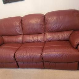 scs 3+3 recliner sofa in excellent condition